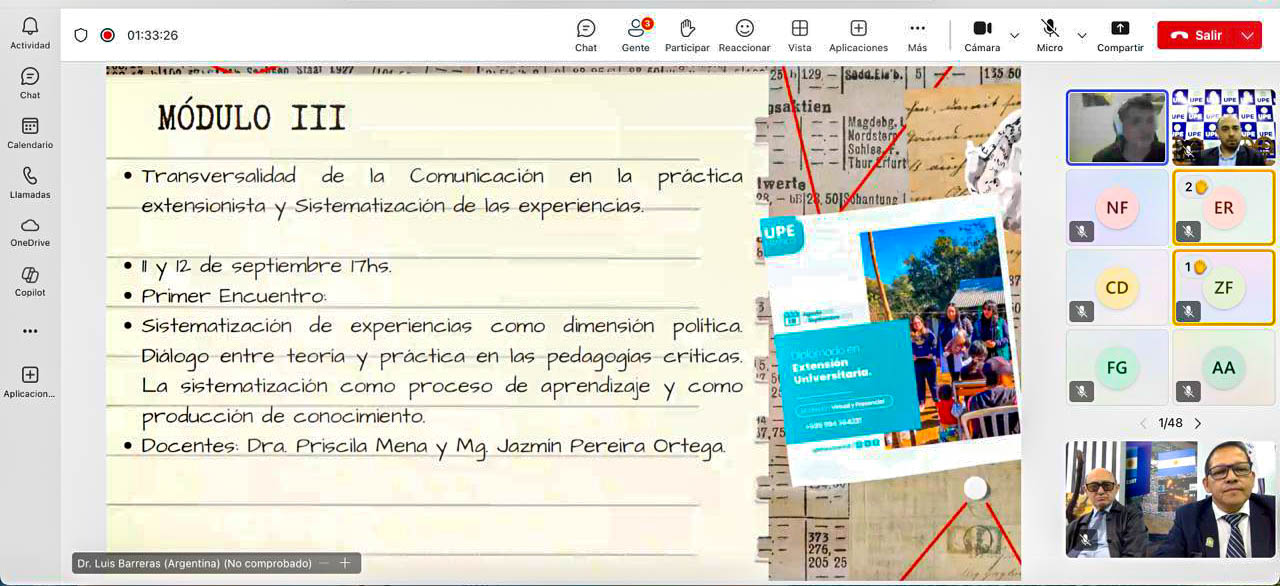 Arrancó el Diplomado en Extensión Universitaria de la UPE FRANCO: ¡Aún tenés tiempo de inscribirte!